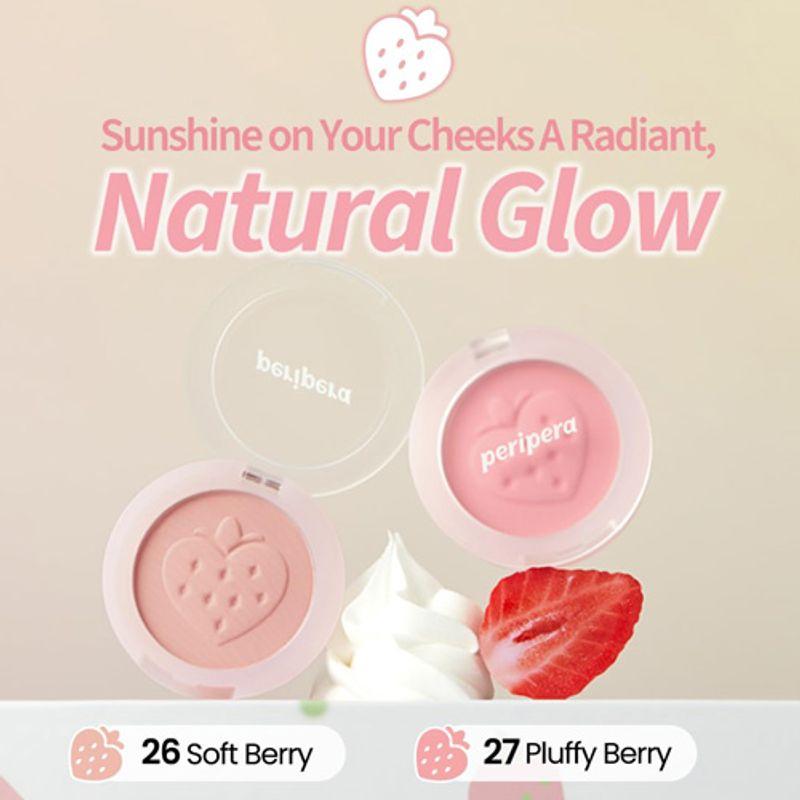 [Peripera] *Soft Berry* Pure Blushed Sunshine Cheek (2 Colors)