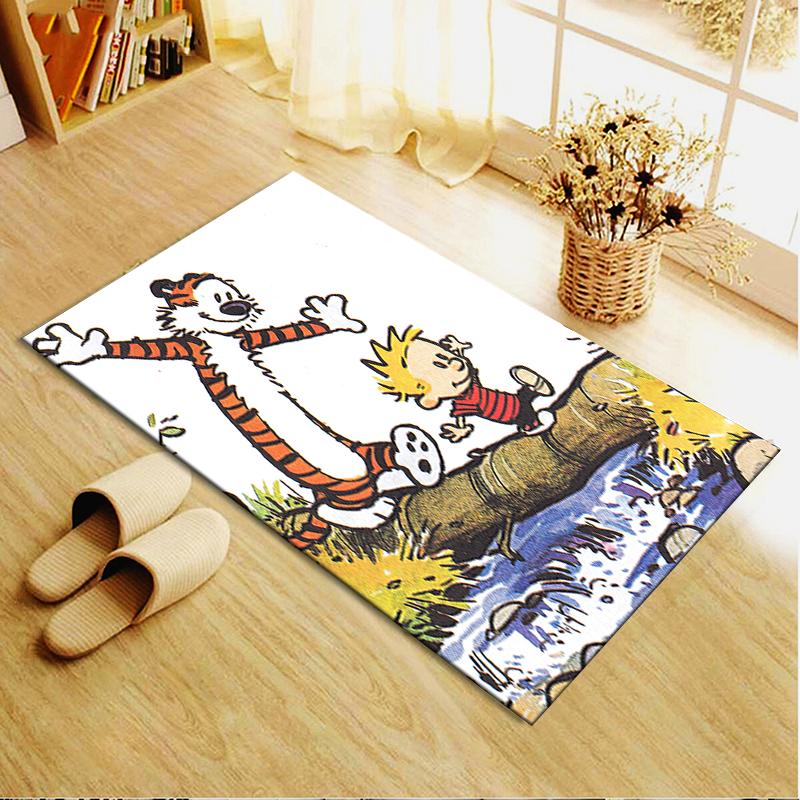 2025 New Calvin and Hobbes Carpet Rug for Living Room Bedroom Home Sofa Decoration,Kids Play Non-slip Floor Mat
