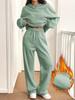 2-Piece Women's Casual Warm Lined Hoodie & Pants Set - Autumn/Winter Sportswear