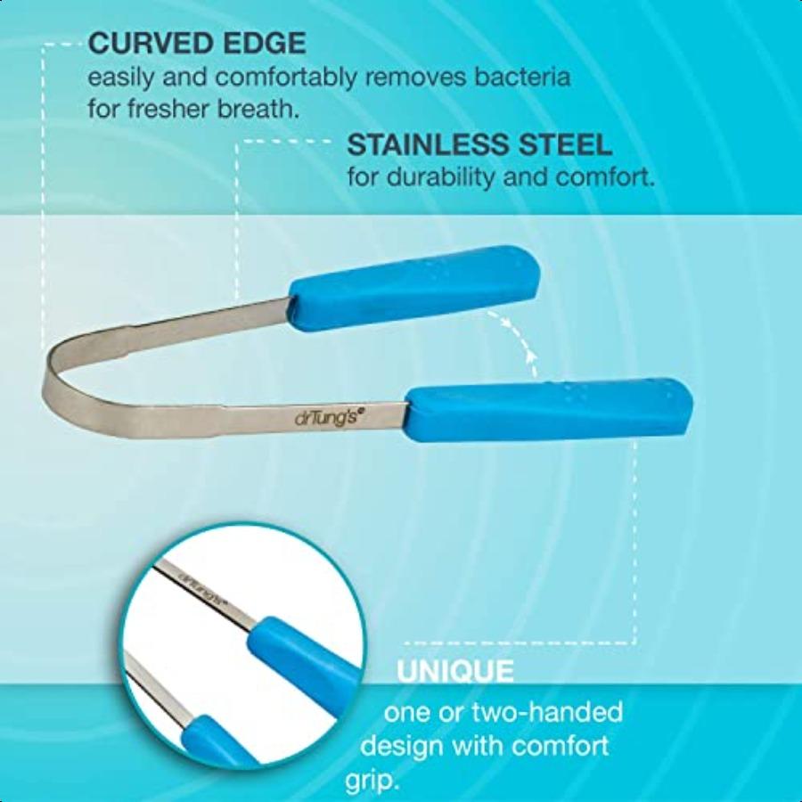 

drTung s Очиститель языка Скребок для языка из нержавеющей стали Упаковка из 2 штук United States