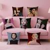 Fashion and Elegant  Chinese Actress NNi Ni Cushion Cover Pillow Case Soft Friendly Fabric  Concealed Zipper