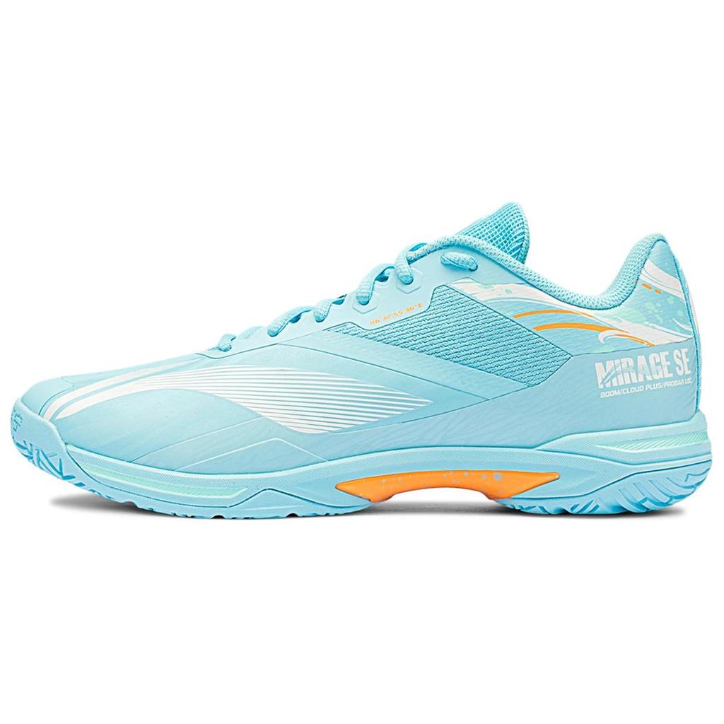 Li-Ning Synthetikleder Bequem Trendig Rutschfest Verschleißfest Niedrig geschnitten Badminton-Schuhe Unisex Schuhe Blau AYZU021-2