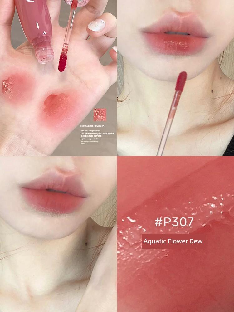 The Pseudo-Natural Makeup Goddess! Colorkey Water Mist Lip Glaze Upgraded Version Mirror Matte Lipstick for Women