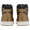 Air Jordan 1 Retro High OG Black Gold Unisex Sneakers Metallic-Gold Sail DZ5485-071