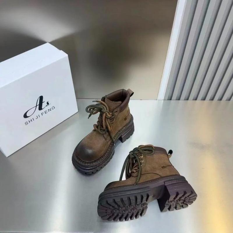 Platform Women Ankle Boots Chunky Designer Chelsea Boots Woman Winter Shoes 2024 Trend Fashion Retro Female Boots