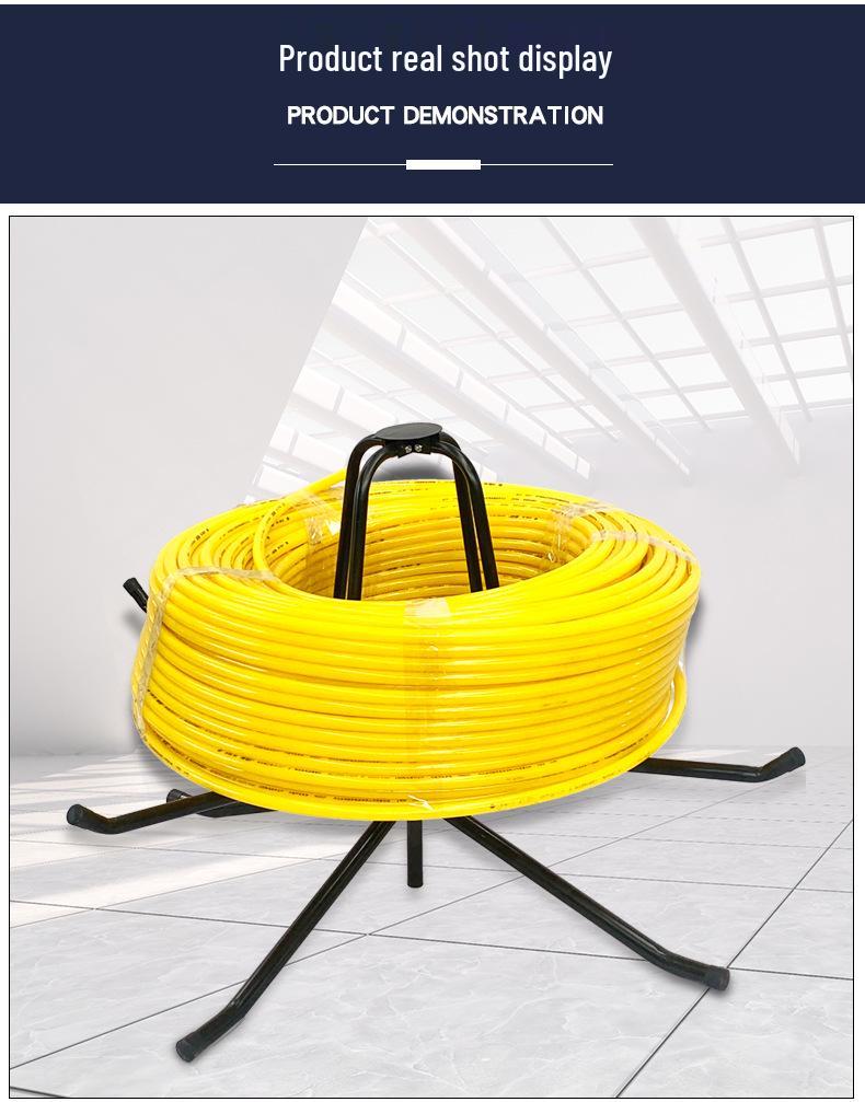 Držák pro pokládku potrubí podlahového vytápění a navíječka pro spirálu vodního rozdělovače