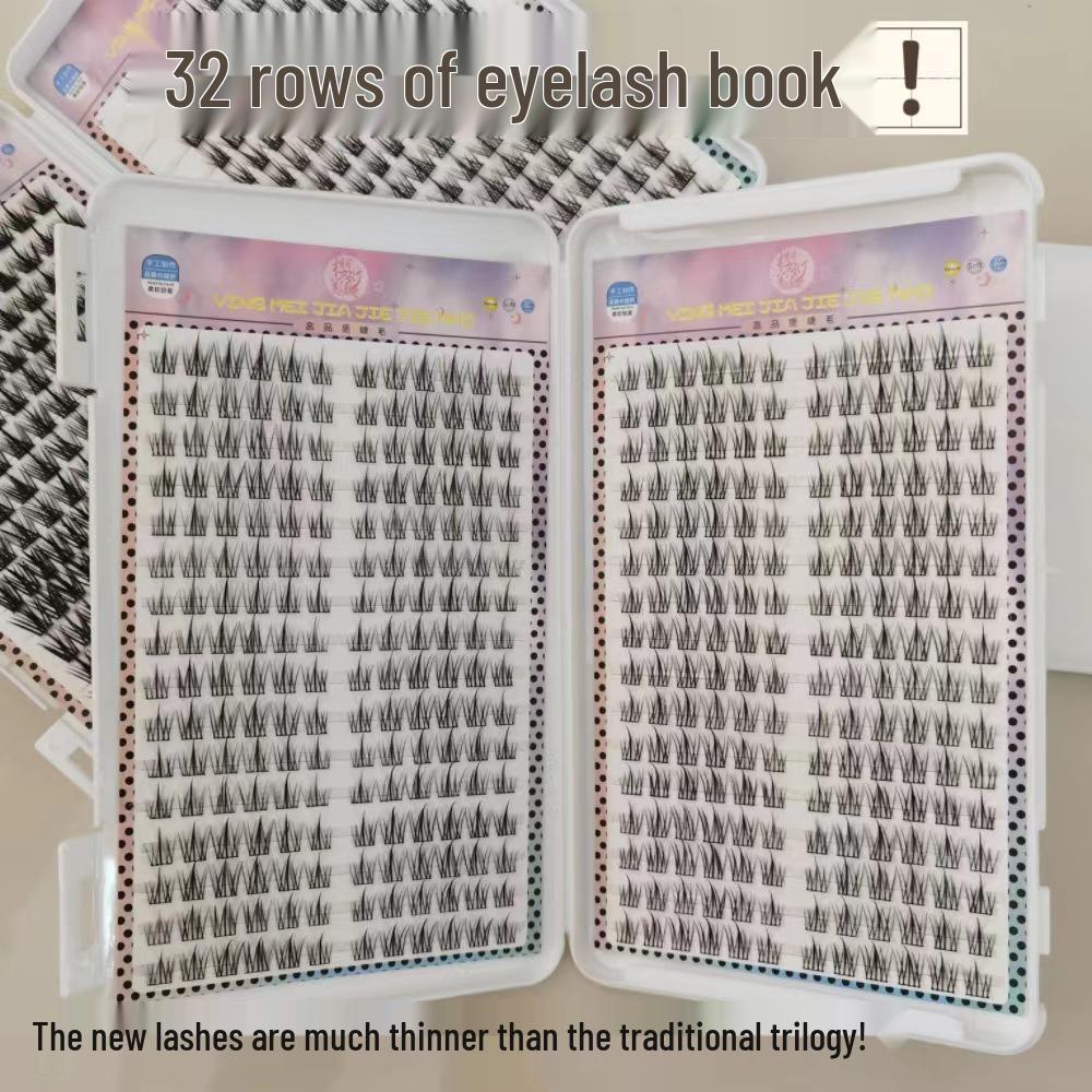 High-Capacity Natural Lazy Sunflower Segmented Cluster Self-Grafting False Eyelashes