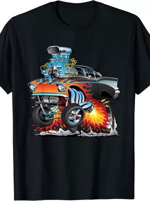 Classic Hot Rod T-Shirt Featuring a 1950S Muscle Car