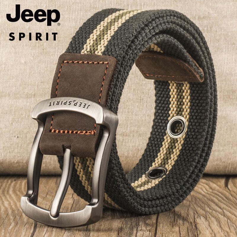 JEEP SPIRIT Herren Mode Canvas Gürtel