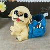 Dog Shape Pen Cup Resin Pencil Cup Desktop Pen Stand Makeup Brush Organizers Storage Box Table Ornament for Office Desk