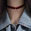 Santa Christmas Choker Cartoon Cartoon Pendant Choker Personality Velvet Collar Necklaces  Girl