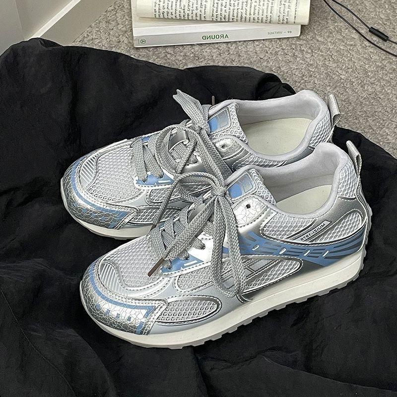 Mesh Breathable Thin German Training 22 Autumn New Thick-soled Lightweight Casual Sports Shoes