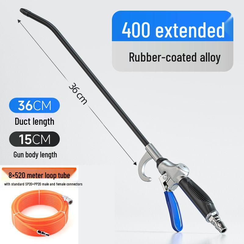 Non-slip Rubber Handle Alloy High-Pressure Air Blow Gun for Dust Removal