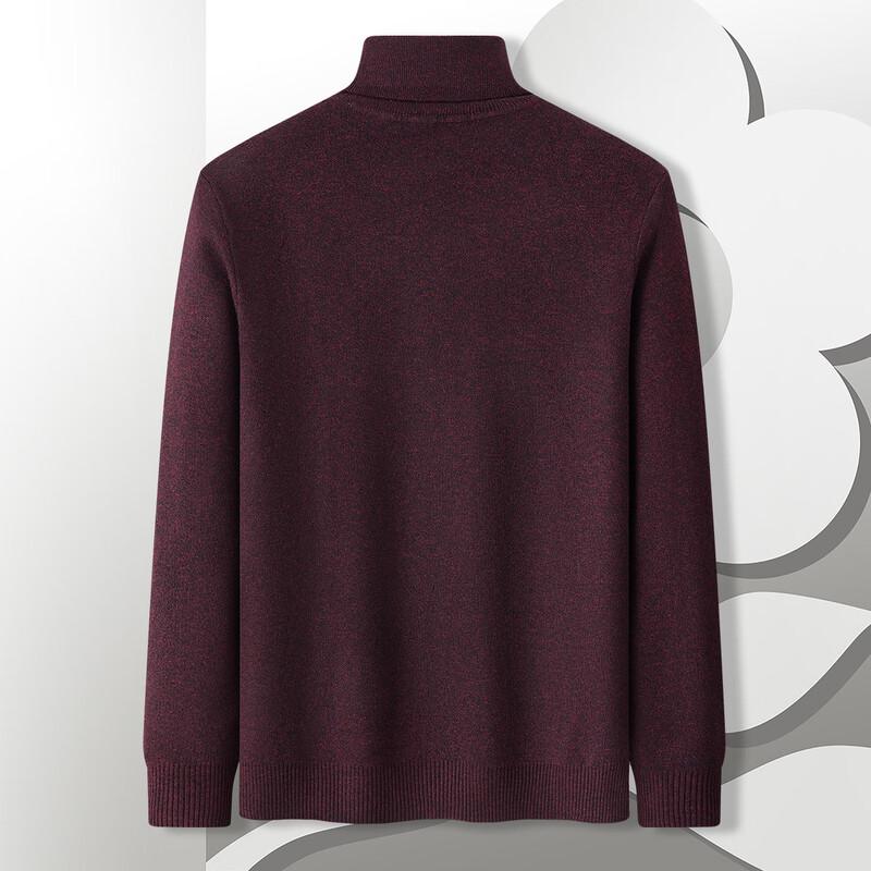 MONTAGUT Men's Warm Wool Blend High-Neck Sweater