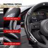 AHX1 For KIA Carbon Fiber Car Steering Wheel Cover Non-Slip Steering Wheel Cover Protector Case Cerato Soul Venga Forte Spectra