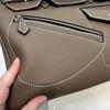 Hot Sale High-end Rock Platinum Bag First Layer Soft Cowhide Pocket Bag Zipper Bag Portable Shoulder Bag Versatile