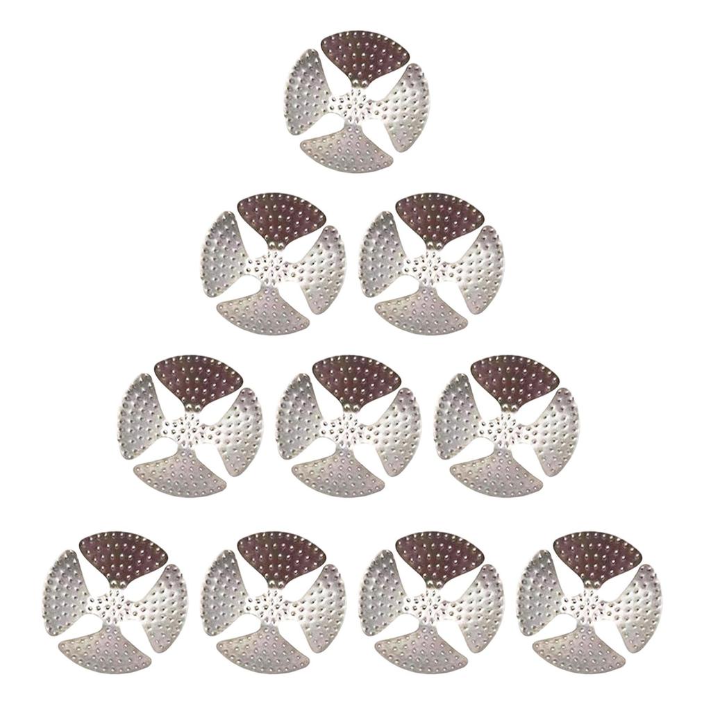 10Pcs Billiard Pool Cue Tip Shaper Part Repairing Smooth Stainless Steel Portable Billiard Accessory for Practice Bar Game Room