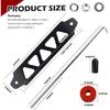 Car Battery Hold Down Bracket Kit,8.52" 5 Holes Battery Tie Down Holder with 9.84" J Bolt for Protecting & Securing Vehicle Batteries,Aluminum Alloy
