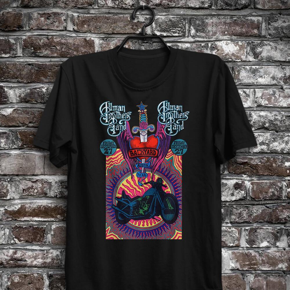 The Allman Brothers Band T-shirt Backyard Texas Concert Tour Poster Classic XXXL