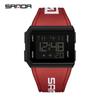 Sanda Sport Luminous Waterproof Casual Wristwatch for Students - Versatile Unisex Digital Timepiece