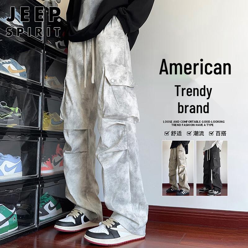 

JEEP SPIRIT Men s American Style Loose Fit Cargo Pants XL