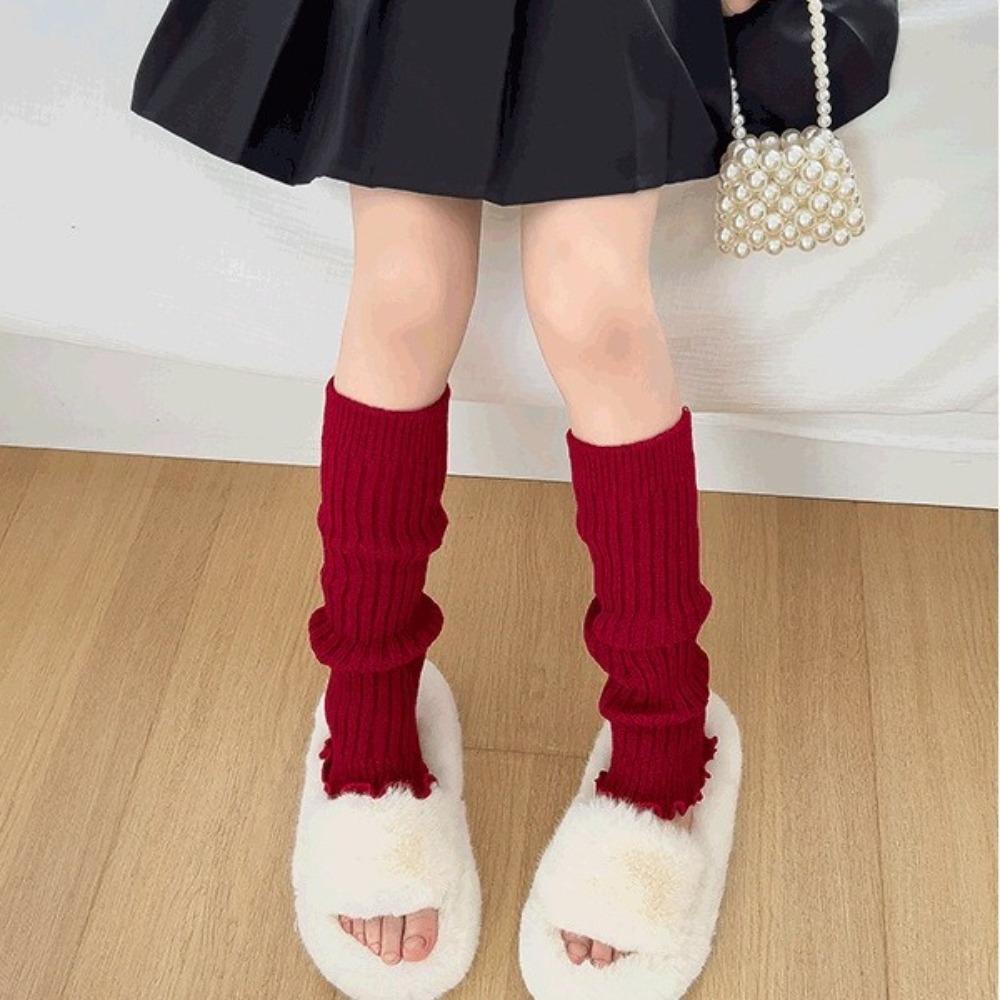 Verdickte Mittelschaftsocken Gestrickte Strumpfwaren Neue Mittelschaftsocken Mädchen
