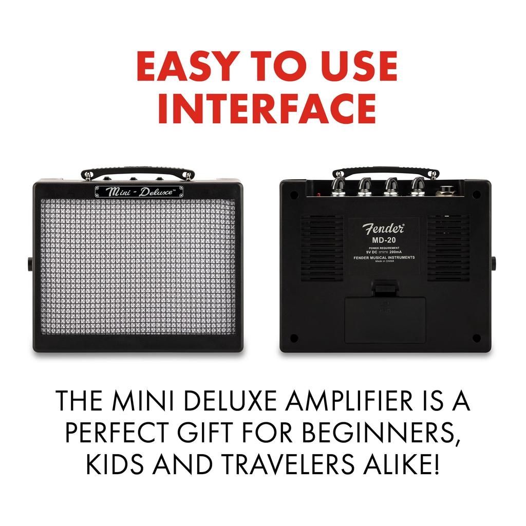 Fender Mini Deluxe Amp Guitar Amplifier Black