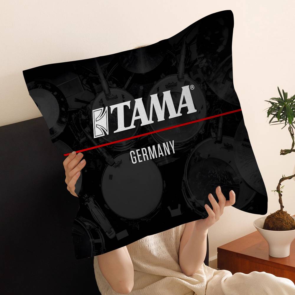 Stylish T-TAMA Drum Pillowcase toon Gift Cushion Cover Bedroom Home Sofa Chair Seat Decor pillow case