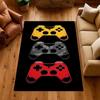Colorful Game Controllers Patterned Rug Absorbent Nonslip Carpet For Bedroom Kitchen Bathroom Home Decor Halloween Gift