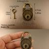 Mini Peach Heart Padlock with Keys for Dorm Lockers, Suitcases & Bags