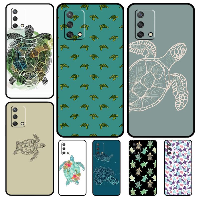 Sea Turtle Case For OPPO A57S A54S A96 A76 A16 A5 A9 A53 A15 A17 A18 A58 A78 A98 A52 A72 A54 A74 A94