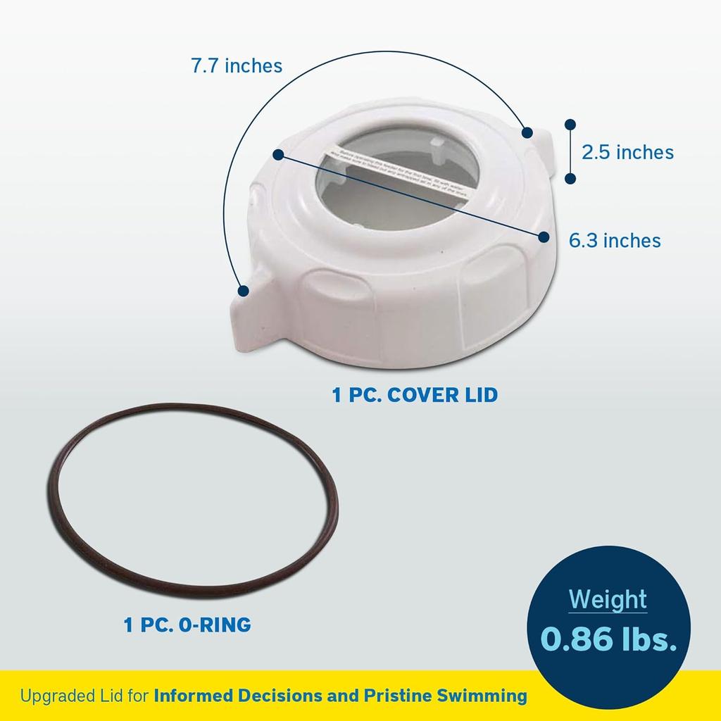 Custom Molded Products Powerclean Ultra Chlor Cover Assembly, Clear Glass