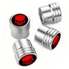 4PCS  Skull Tire Valve Stem Caps with O Rubber Ring Rustprood & Fade Resistant Metal Tire caps,Universal Fit for Cars/Trucks