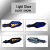 LED Flowing Water Turn Signal Lights for Off-Road Motorcycles - 12V Arrow Design.
