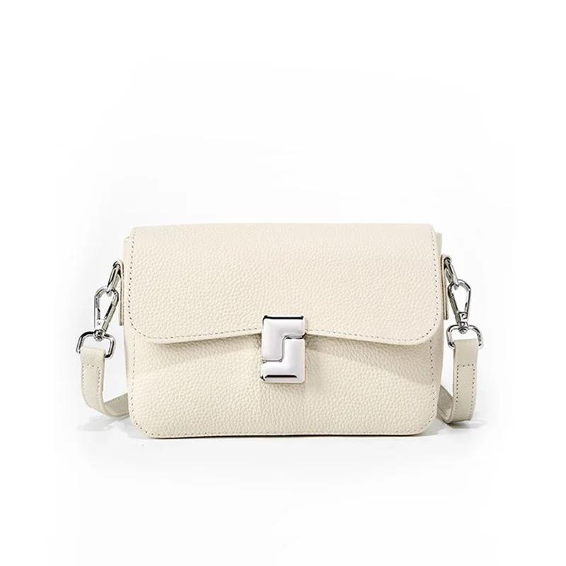 

Квадратная сумка через плечо из натуральной кожи для женщин, маленькие сумки через плечо, дизайнерские сумки с клапаном, женские кожаные трендовые сумки