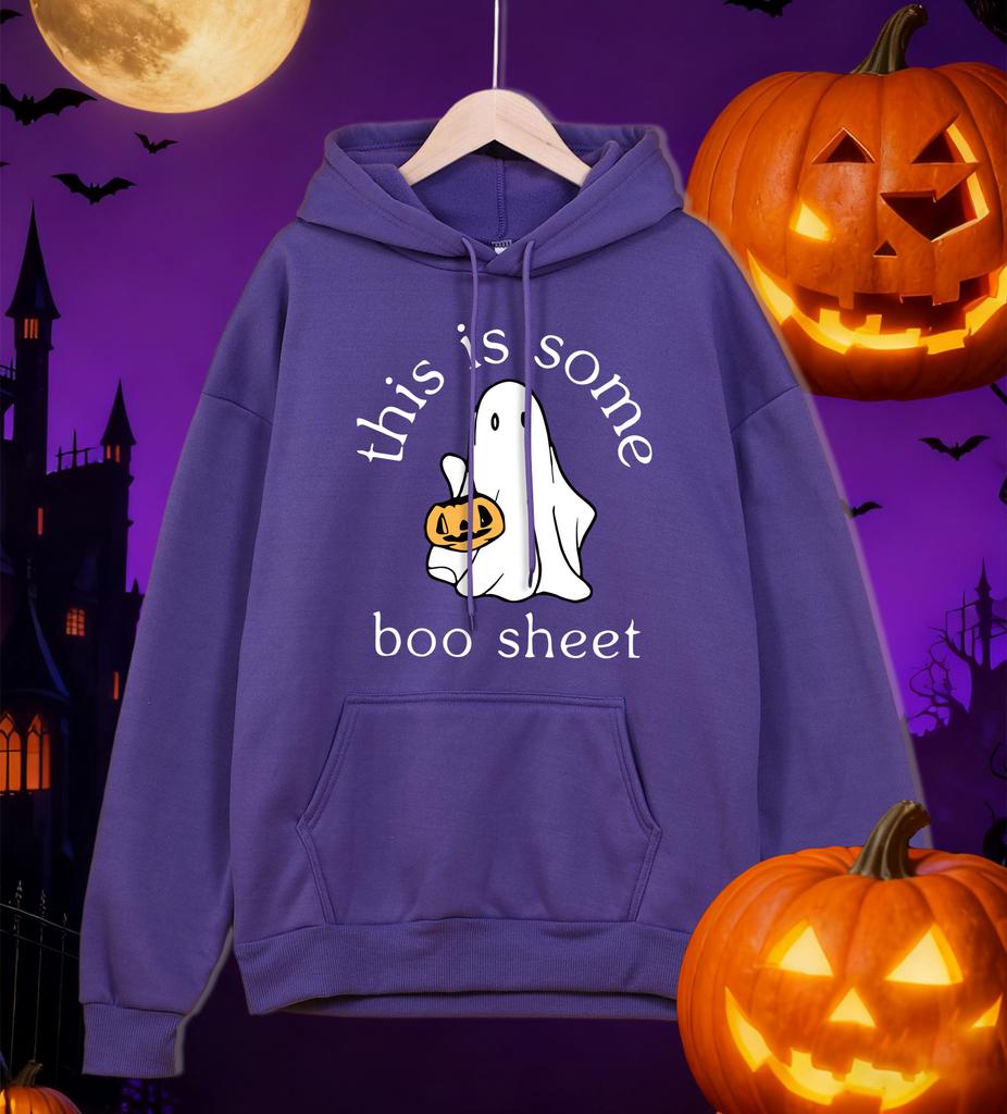 Happy Halloween Ghost Printing Men Hoody Fleece Autumn Hoodies Pocket Loose Sportswears Comfortable Multicolor Man Hoodie