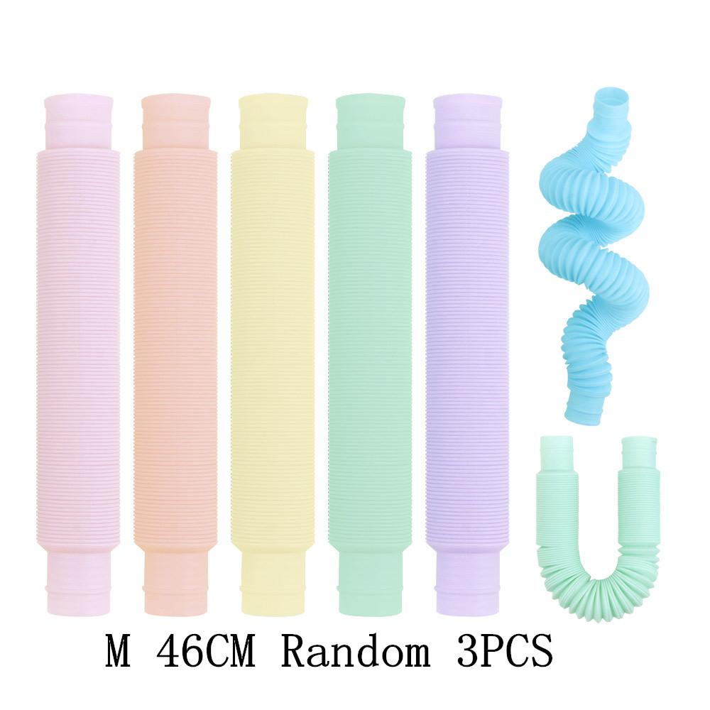 Colorful PopTelescopic Tube Stretching Corrugated Tube Children Adult Party Festival Stress Relief Toy