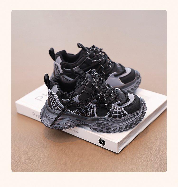Girls' sports shoes 2025 spring new fashion shoes children's outdoor leisure hiking shoes medium and large children's boys' shoes