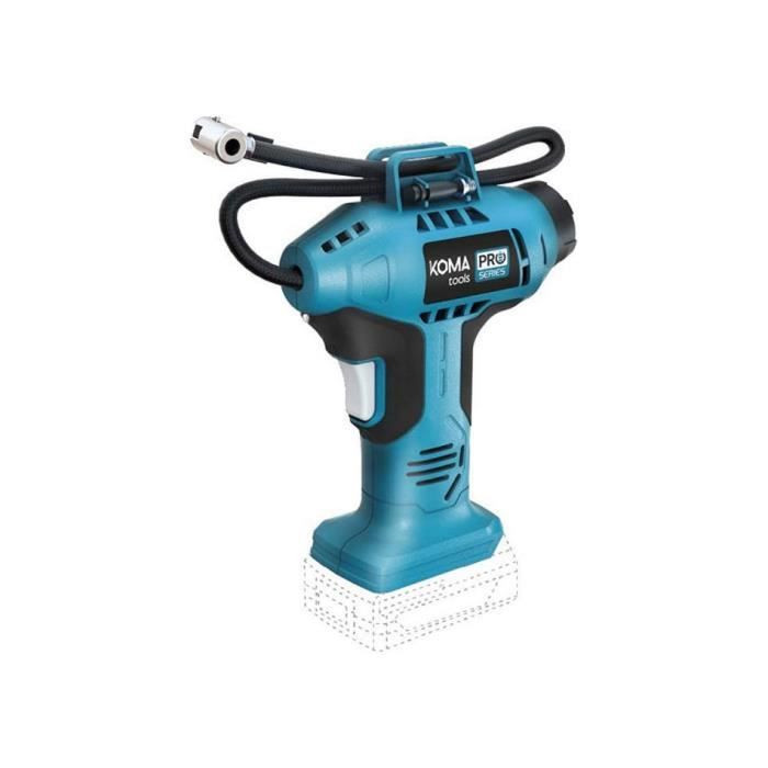 Compresseur D'air Sans Fil - Koma Tools - 20V - 11 Bar - Bleu/Noir