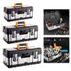 Heavy Duty Steel Toolbox for Home and Garage Organization - Secure Storage Solution with Layers