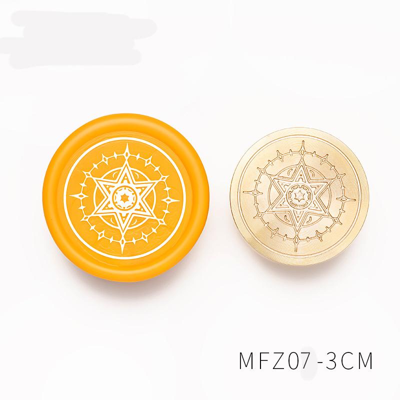Retro Magischer Kreis Runen Wachssiegelstempelköpfe Hohe Qualität Messingstempel Wachssiegelkopf für DIY Scrapbooking Umschläge Versiegeln