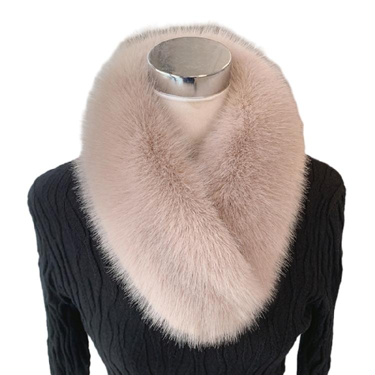 Invisible Fix Clip Scarf for Girls Winter Plush Scarf for Students Dopamine Look