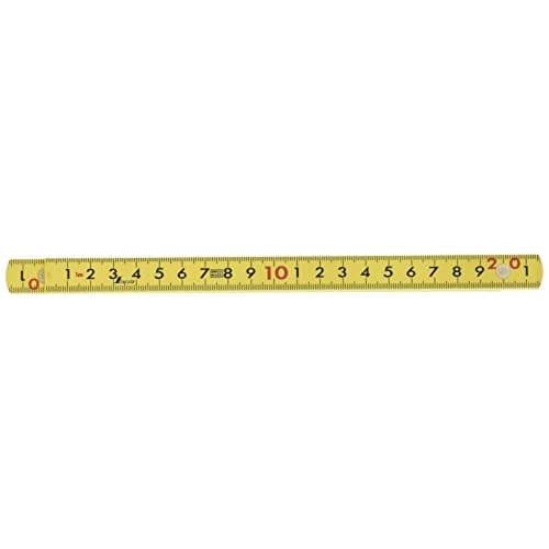 Shinwa Sokutei Fiber Folding Ruler, 5 Folds, 1m, 78605