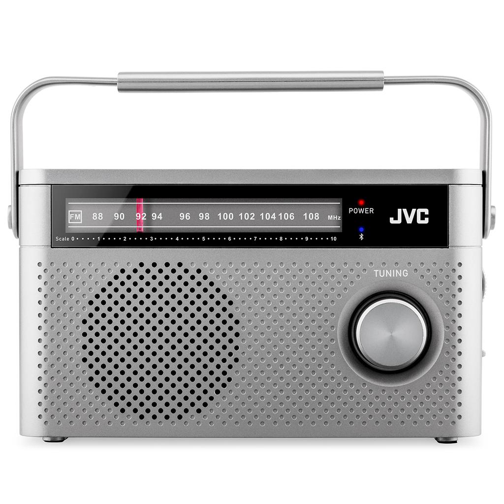 Jvc Ra-E315G Portable Radio FM Bluetooth 2W Mains/Battery Gray