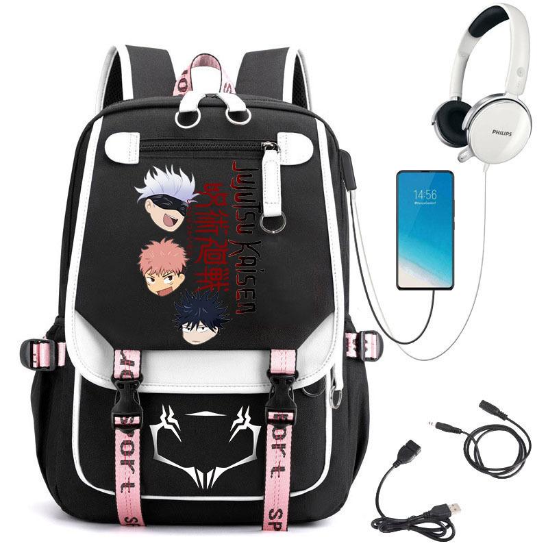 Popular Riman Peripheral Backpack Youth Student School Bag Usb Large Capacity Student Computer Bag