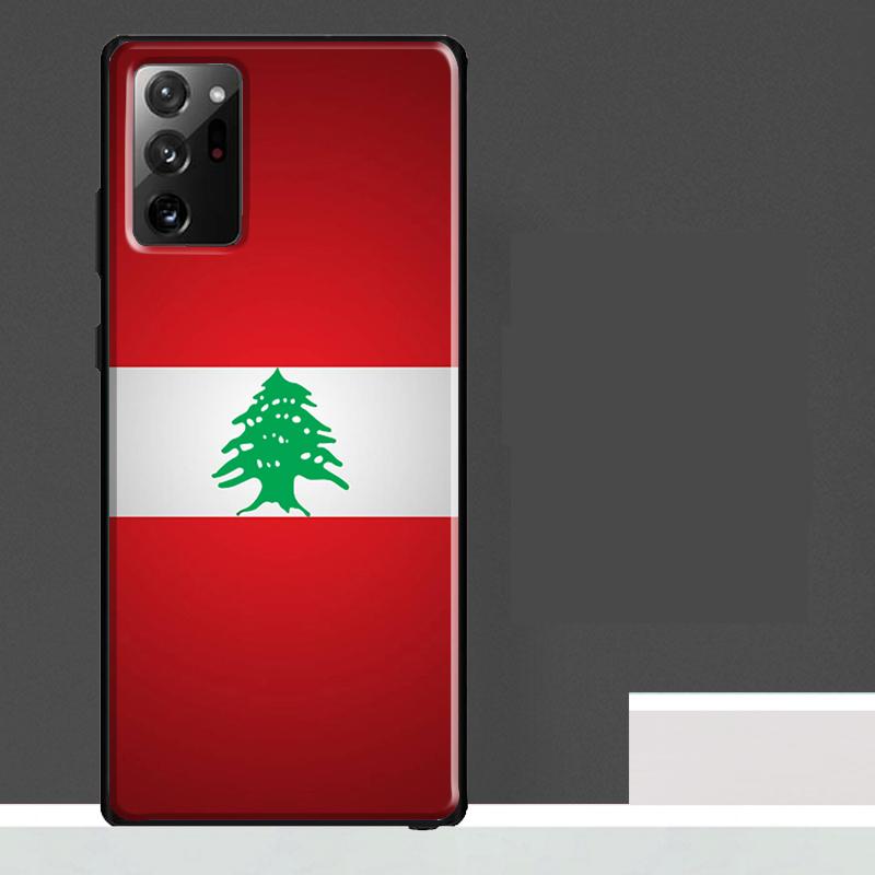 Lebanon Flag Map Case For Samsung Galaxy S25 Ultra S23 S22 S21 S24 Ultra S9 S10 S20 Plus S25 FE Phone Cover