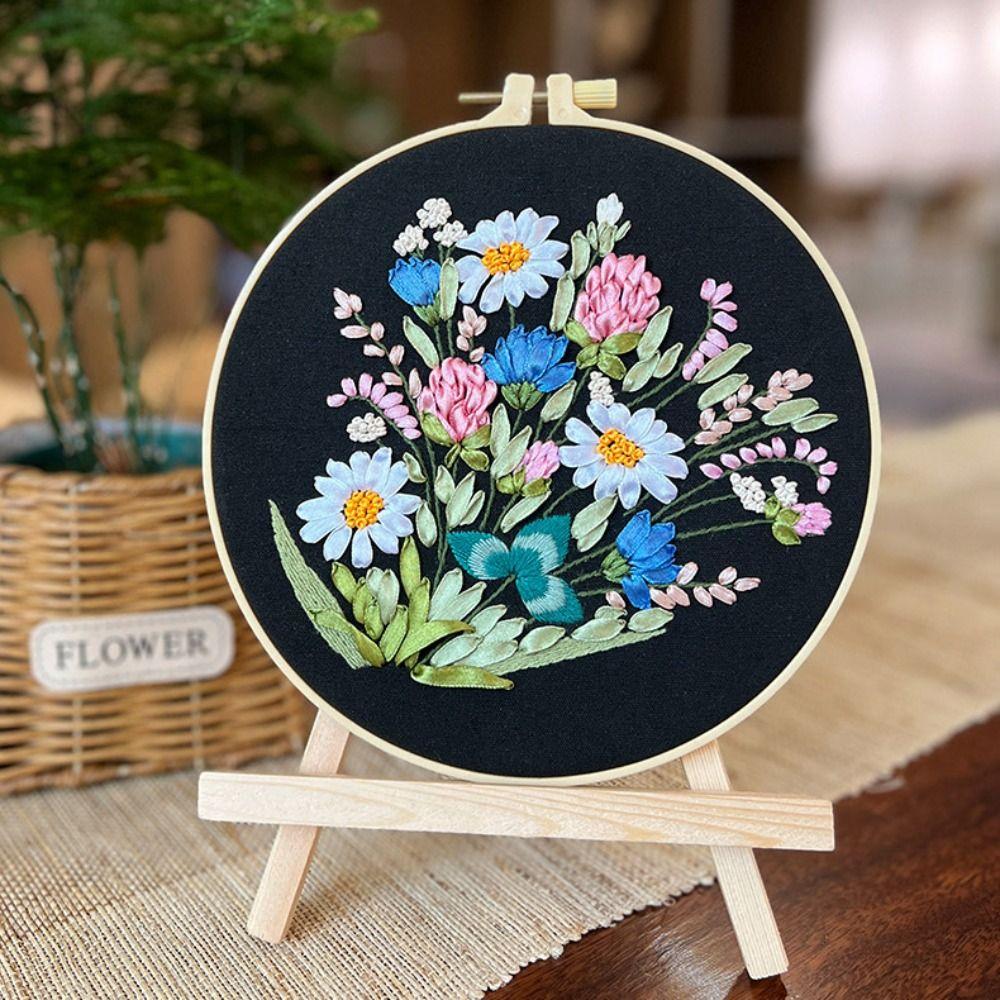 Стрічка. Набори для вишивання стрічками. Набори для вишивання ручної роботи. Нові набори для вишивання.