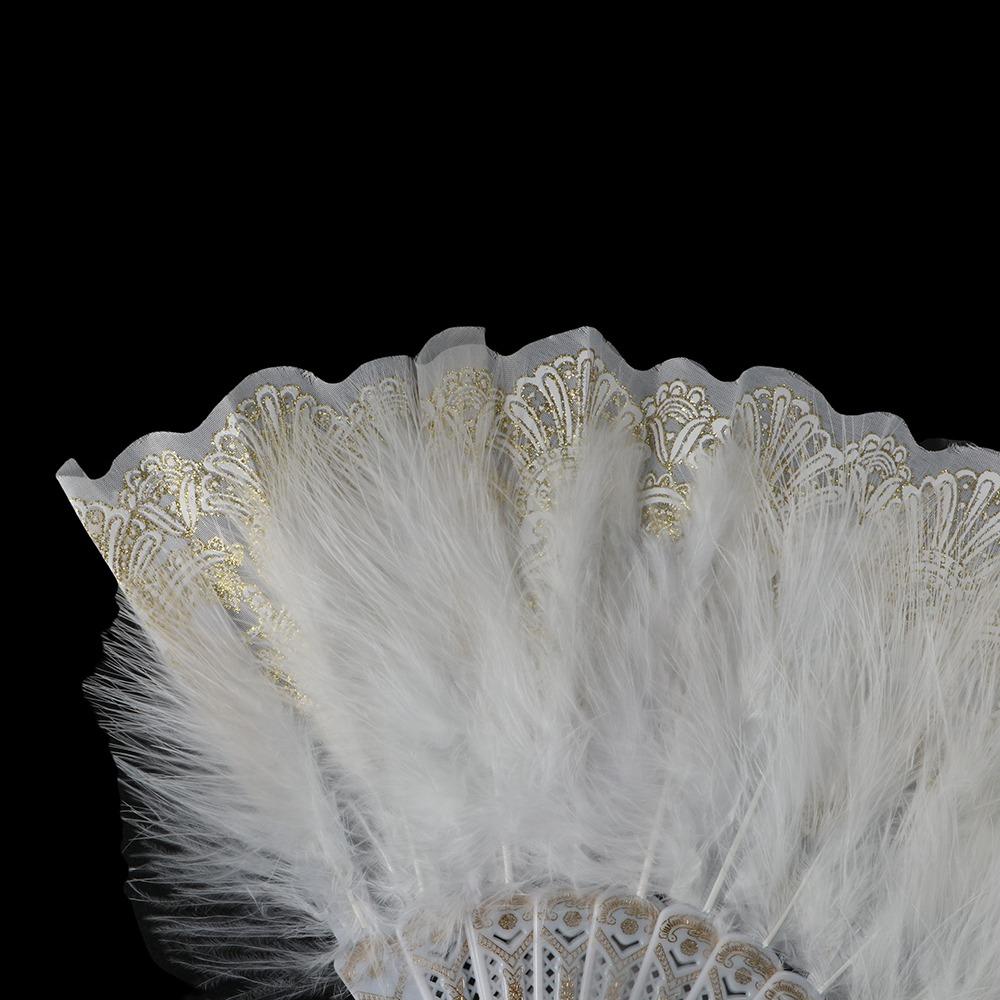 Accessories Sweet Fairy Girl for Lolita Feather Folding Fan Party Decor Dance Hand Fan Wedding Gift
