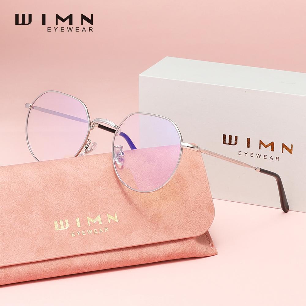 

WIMN Круглые очки с блокировкой синего света для женщин, прозрачные линзы, мужские очки с защитой от синего света для компьютерных игр