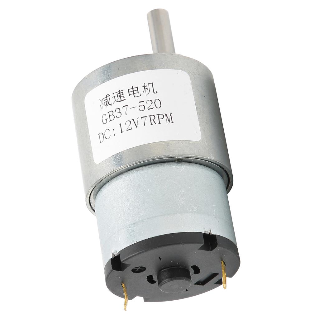 DC12V Gear Motor Micro Speed Reduction Transmission Machinery Accessories 7RPM GB37‑520